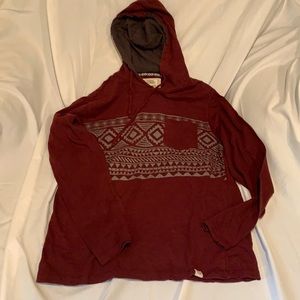 Free Planet maroon hoodie. Size M